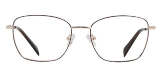 CARETTA CRTTA 7636-C.05 Optik Genç Kadın Köşeli Çerçeveli Titanyum - CARETTA