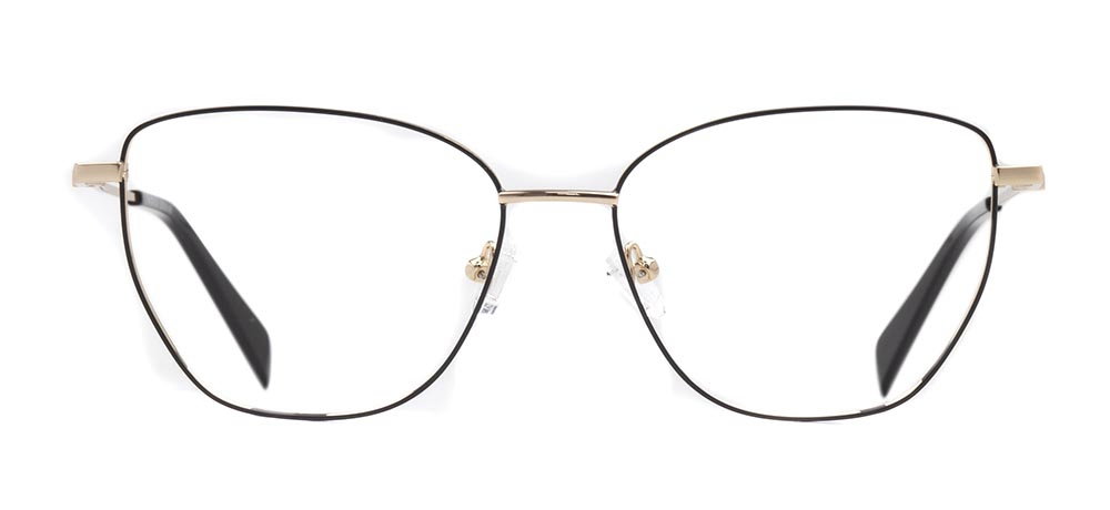 CARETTA CRTTA 7637-C.01 Optik Genç Kadın Geometrik Çerçeveli Titanyum - 1