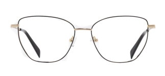 CARETTA CRTTA 7637-C.01 Optik Genç Kadın Geometrik Çerçeveli Titanyum - CARETTA