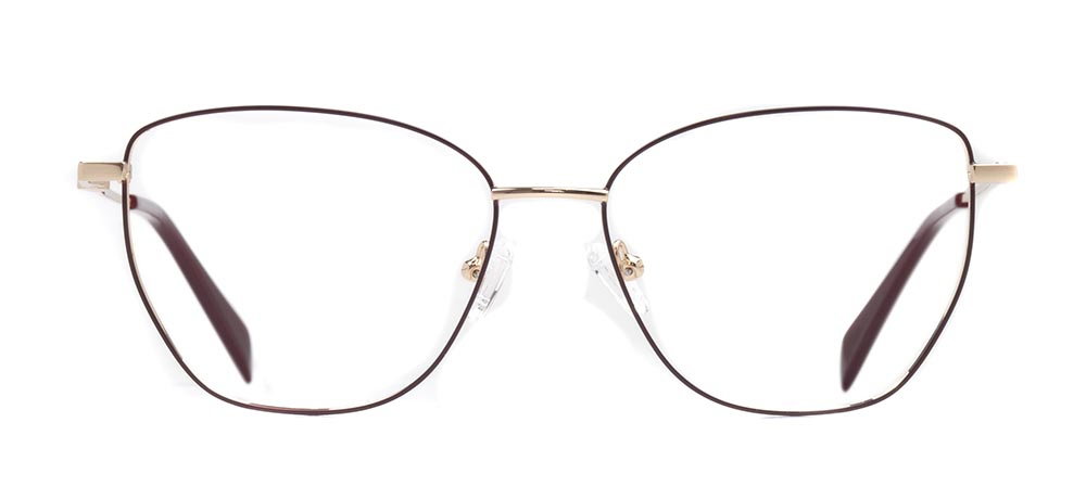 CARETTA CRTTA 7637-C.02 Optik Genç Kadın Geometrik Çerçeveli Titanyum - 1