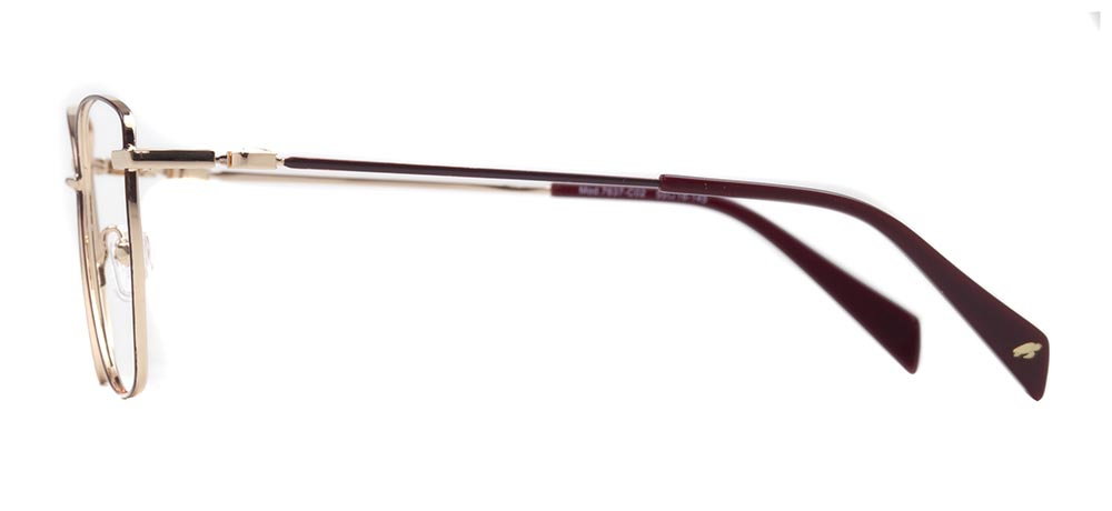 CARETTA CRTTA 7637-C.02 Optik Genç Kadın Geometrik Çerçeveli Titanyum - 3