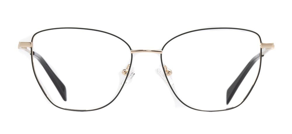 CARETTA CRTTA 7637-C.04 Optik Genç Kadın Geometrik Çerçeveli Titanyum - 1