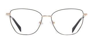 CARETTA CRTTA 7637-C.04 Optik Genç Kadın Geometrik Çerçeveli Titanyum - CARETTA