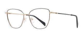 CARETTA CRTTA 7637-C.04 Optik Genç Kadın Geometrik Çerçeveli Titanyum - CARETTA (1)
