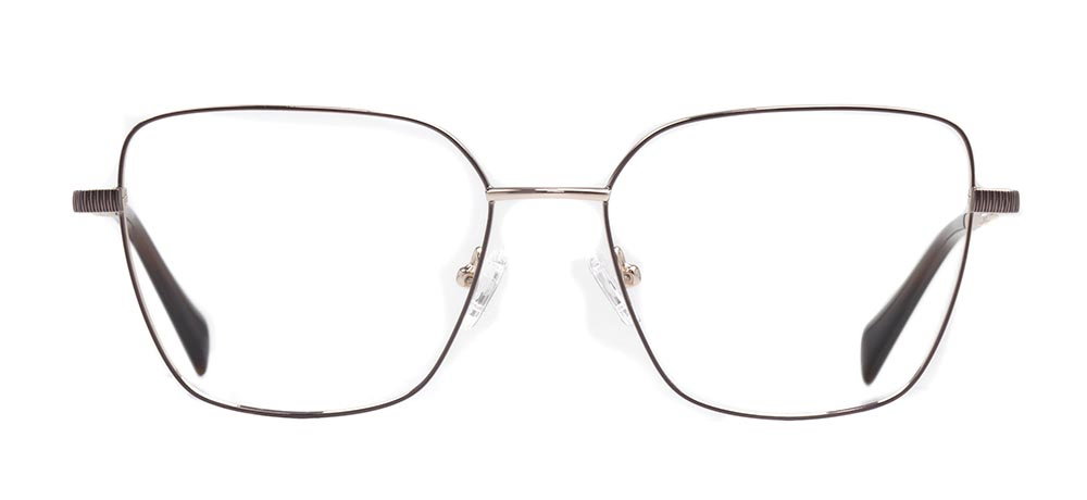CARETTA CRTTA 7639-C.01 Optik Genç Kadın Geometrik Çerçeveli Titanyum - 1
