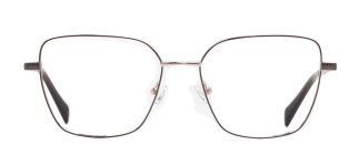 CARETTA CRTTA 7639-C.01 Optik Genç Kadın Geometrik Çerçeveli Titanyum - CARETTA
