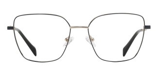 CARETTA CRTTA 7639-C.02 Optik Genç Kadın Geometrik Çerçeveli Titanyum - CARETTA