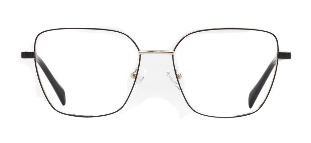 CARETTA CRTTA 7639-C.03 Optik Genç Kadın Geometrik Çerçeveli Titanyum - 1