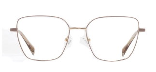 CARETTA CRTTA 7639-C.04 Optik Genç Kadın Geometrik Çerçeveli Titanyum - CARETTA
