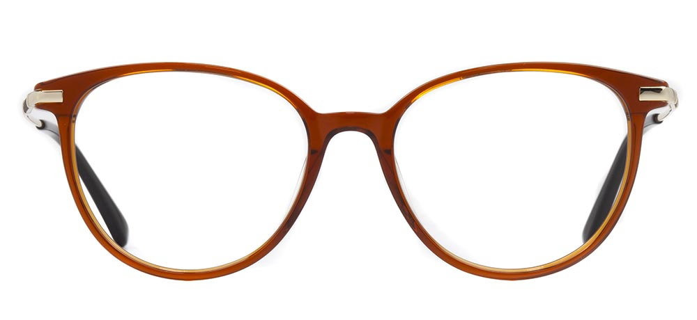 CARETTA CRTTA 7661-C.04 Optik Genç Erkek, Kadın, Unisex Oval Çerçeveli Asetat - 1