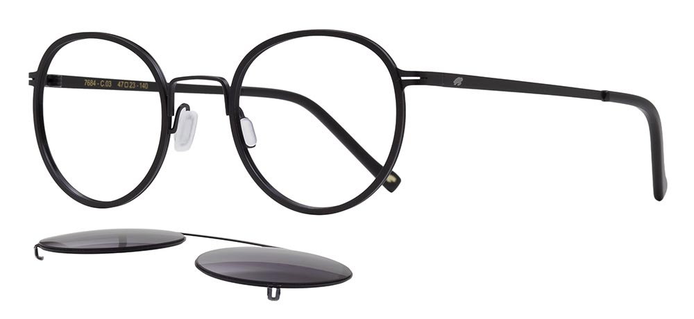 CARETTA CRTTA 7684-C3 Clipon,Optik Genç Erkek,Kadın,Unisex Oval Çerçeveli Titanyum - 2