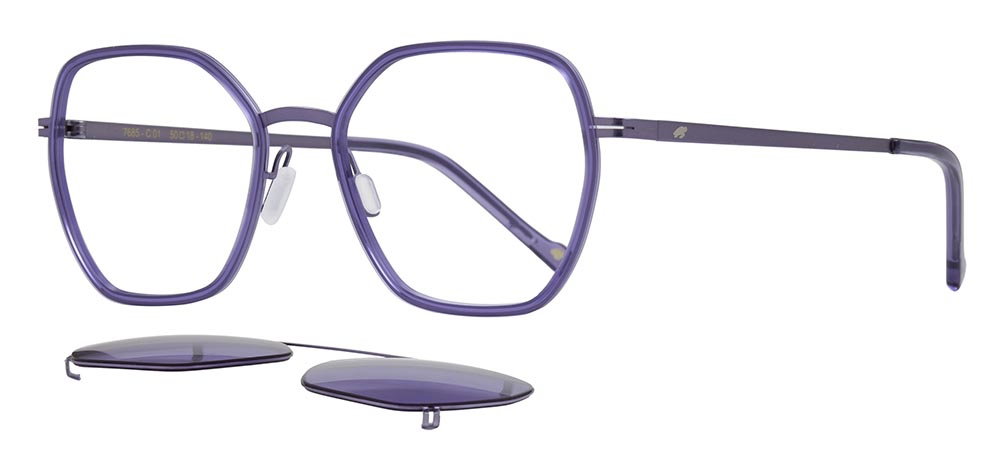 CARETTA CRTTA 7685-C1 Clipon,Optik Genç Kadın Oval Çerçeveli Titanyum - 2