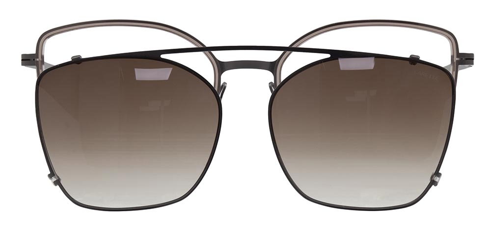 CARETTA CRTTA 7688-C2 Clipon,Optik Genç Kadın Çekik Çerçeveli Titanyum - 1