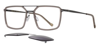 CARETTA CRTTA 7689-C2 Clipon,Optik Genç Erkek Köşeli Çerçeveli Titanyum - CARETTA (1)