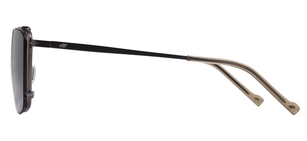 CARETTA CRTTA 7689-C2 Clipon,Optik Genç Erkek Köşeli Çerçeveli Titanyum - 3