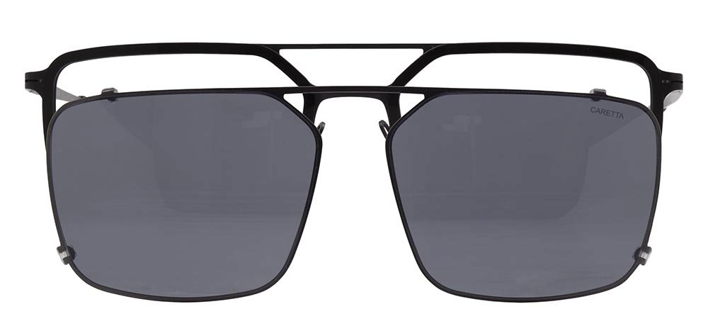 CARETTA CRTTA 7689-C3 Clipon,Optik Genç Erkek Köşeli Çerçeveli Titanyum - 1