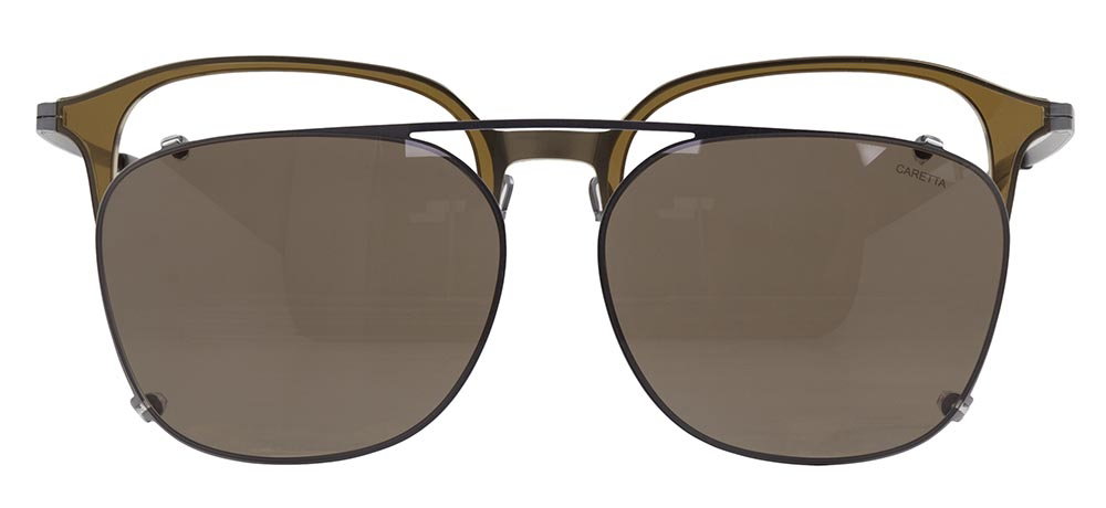 CARETTA CRTTA 7691-C1 Clipon,Optik Genç Erkek,Kadın,Unisex Oval Çerçeveli Titanyum - 1