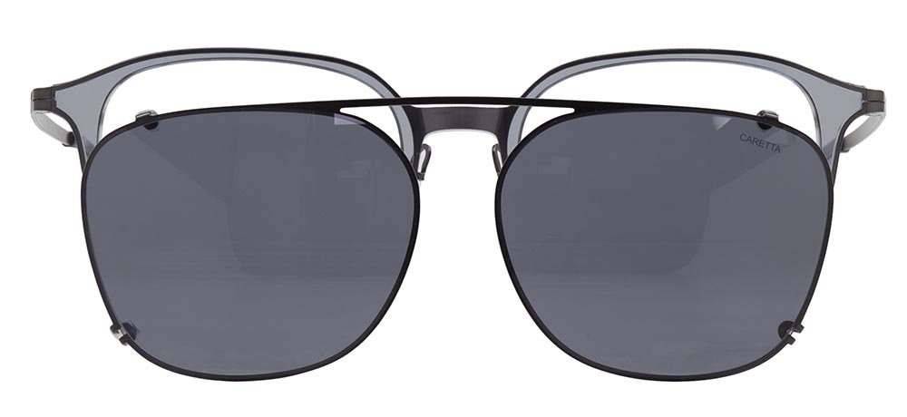 CARETTA CRTTA 7691-C2 Clipon,Optik Genç Erkek,Kadın,Unisex Oval Çerçeveli Titanyum - 1