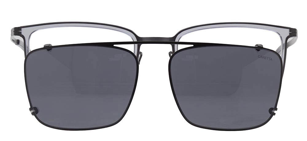 CARETTA CRTTA 7693-C2 Clipon,Optik Genç Erkek Köşeli Çerçeveli Titanyum - 1