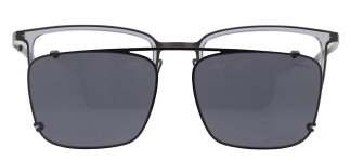 CARETTA CRTTA 7693-C2 Clipon,Optik Genç Erkek Köşeli Çerçeveli Titanyum - CARETTA