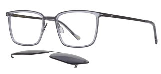 CARETTA CRTTA 7693-C2 Clipon,Optik Genç Erkek Köşeli Çerçeveli Titanyum - CARETTA (1)