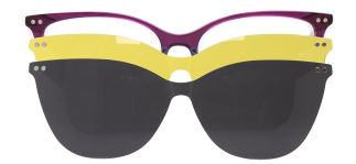 CARETTA CRTTA 7701-C.02 Clipon, Optik Genç Kadın Çekik Çerçeveli Asetat - CARETTA