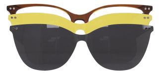 CARETTA CRTTA 7701-C.03 Clipon,Optik Genç Kadın Çekik Çerçeveli Asetat 