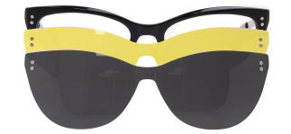 CARETTA CRTTA 7702-C.01 Clipon, Optik Genç Kadın Çekik Çerçeveli Asetat - CARETTA