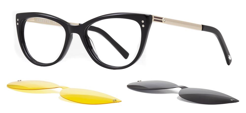 CARETTA CRTTA 7702-C.01 Clipon, Optik Genç Kadın Çekik Çerçeveli Asetat - 2