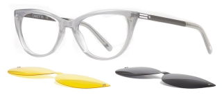 CARETTA CRTTA 7702-C.02 Clipon, Optik Genç Kadın Çekik Çerçeveli Asetat - CARETTA (1)