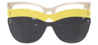 CARETTA CRTTA 7702-C.03 Clipon, Optik Genç Kadın Çekik Çerçeveli Asetat - CARETTA