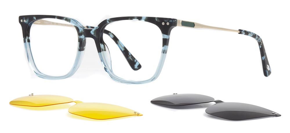 CARETTA CRTTA 7703-C.02 Clipon, Optik Genç Kadın Köşeli Çerçeveli Asetat - 2