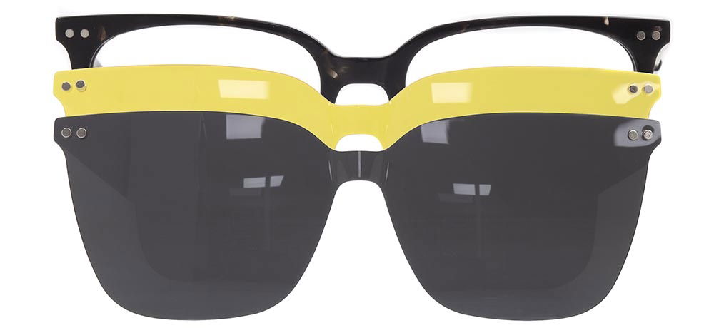 CARETTA CRTTA 7703-C.03 Clipon, Optik Genç Kadın Köşeli Çerçeveli Asetat - 1