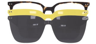 CARETTA CRTTA 7703-C.05 Clipon, Optik Genç Kadın Köşeli Çerçeveli Asetat - CARETTA