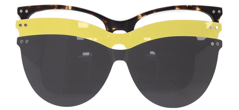 CARETTA CRTTA 7704-C.05 Clipon, Optik Genç Kadın Çekik Çerçeveli Asetat - 1