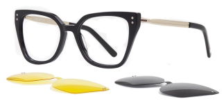 CARETTA CRTTA 7705-C.01 Clipon, Optik Genç Kadın Köşeli Çerçeveli Asetat - CARETTA (1)