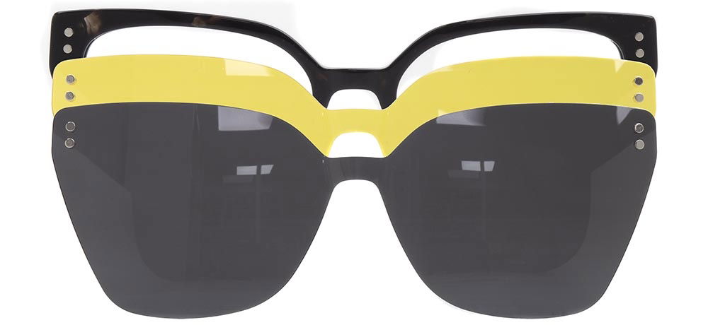 CARETTA CRTTA 7705-C.03 Clipon, Optik Genç Kadın Köşeli Çerçeveli Asetat - 1