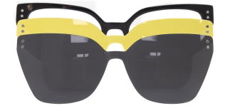 CARETTA CRTTA 7705-C.03 Clipon, Optik Genç Kadın Köşeli Çerçeveli Asetat - CARETTA