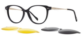 CARETTA CRTTA 7707-C.01 Clipon, Optik Genç Kadın Çekik Çerçeveli Asetat - CARETTA (1)