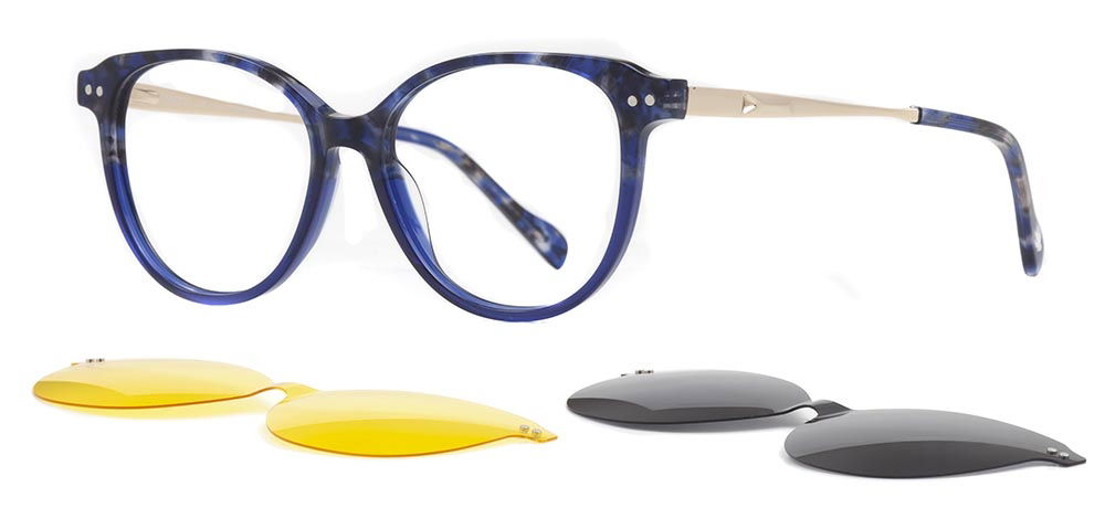 CARETTA CRTTA 7707-C.03 Clipon, Optik Genç Kadın Çekik Çerçeveli Asetat - 2