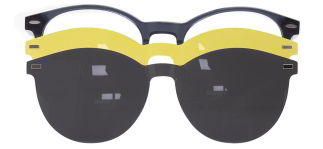 CARETTA CRTTA 7708-C.02 Clipon, Optik Genç Erkek,Kadın,Unisex Oval Çerçeveli Asetat - CARETTA