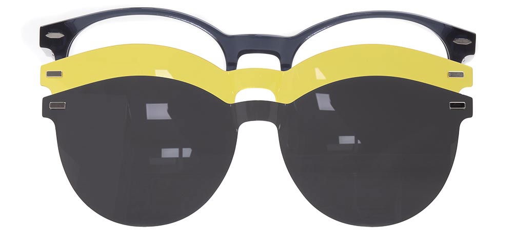 CARETTA CRTTA 7708-C.02 Clipon, Optik Genç Erkek,Kadın,Unisex Oval Çerçeveli Asetat - 1