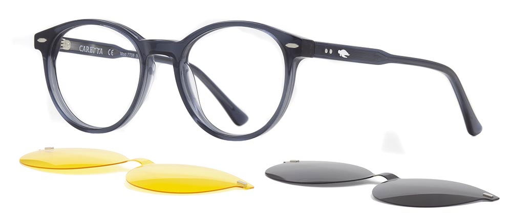 CARETTA CRTTA 7708-C.02 Clipon, Optik Genç Erkek,Kadın,Unisex Oval Çerçeveli Asetat - 2