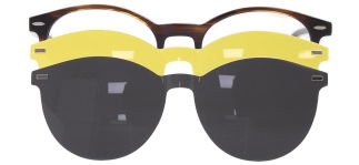 CARETTA CRTTA 7708-C.03 Clipon, Optik Genç Erkek,Kadın,Unisex Oval Çerçeveli Asetat - CARETTA