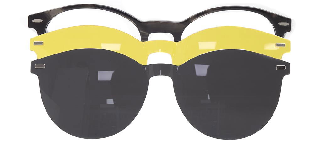 CARETTA CRTTA 7708-C.05 Clipon, Optik Genç Erkek,Kadın,Unisex Oval Çerçeveli Asetat - 1