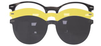 CARETTA CRTTA 7708-C.05 Clipon, Optik Genç Erkek,Kadın,Unisex Oval Çerçeveli Asetat - CARETTA