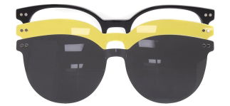 CARETTA CRTTA 7709-C.01 Clipon, Optik Genç Erkek,Kadın,Unisex Yuvarlak Çerçeveli Asetat - CARETTA