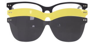 CARETTA CRTTA 7710-C.01 Clipon, Optik Genç Kadın Köşeli Çerçeveli Asetat 