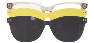 CARETTA CRTTA 7710-C.02 Clipon,Optik Genç Kadın Köşeli Çerçeveli Asetat 