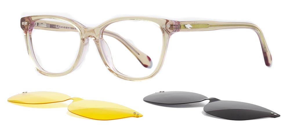 CARETTA CRTTA 7710-C.02 Clipon,Optik Genç Kadın Köşeli Çerçeveli Asetat - 2